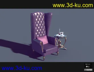 3D打印模型Interior Furniture 02的图片