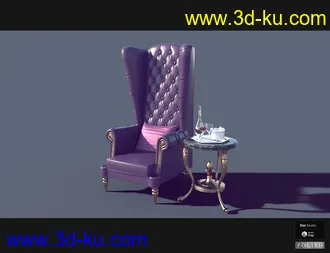 3D打印模型Interior Furniture 02的图片