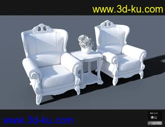 3D打印模型Interior Furniture 02的图片