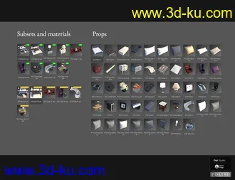 3D打印模型Interior Furniture 02的图片