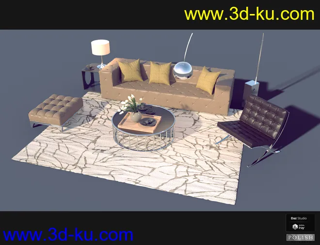 Interior Furniture 03模型的图片8