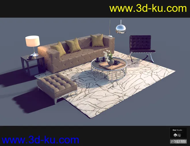 Interior Furniture 03模型的图片9