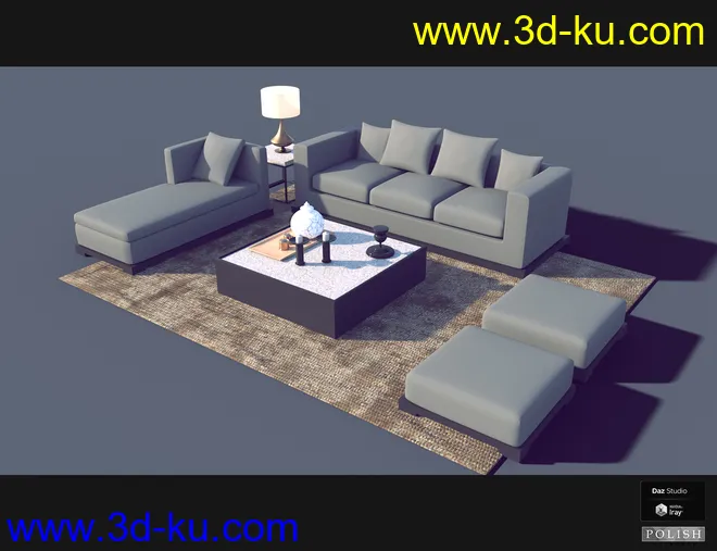 Interior Furniture 03模型的图片11