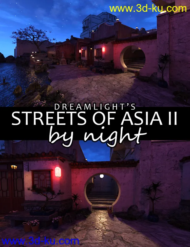 Iray DS Lights - Streets Of Asia 2 By Night模型的图片1