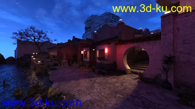 Iray DS Lights - Streets Of Asia 2 By Night模型的图片2