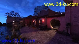3D打印模型Iray DS Lights - Streets Of Asia 2 By Night的图片