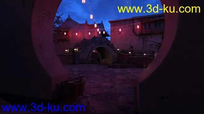 Iray DS Lights - Streets Of Asia 2 By Night模型的图片3