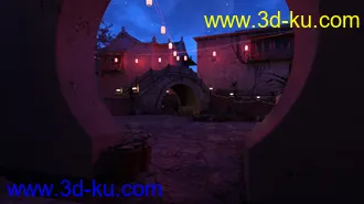 3D打印模型Iray DS Lights - Streets Of Asia 2 By Night的图片