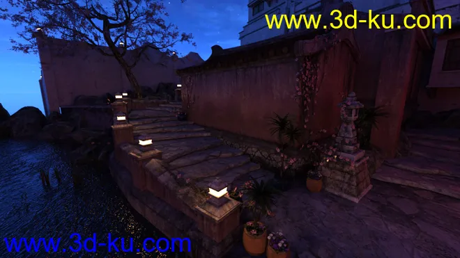 Iray DS Lights - Streets Of Asia 2 By Night模型的图片4