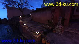 3D打印模型Iray DS Lights - Streets Of Asia 2 By Night的图片