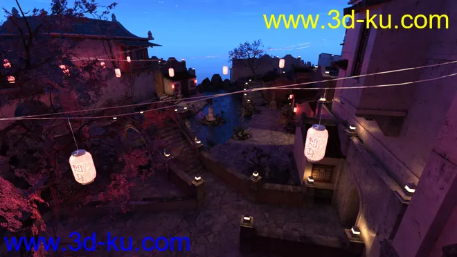 Iray DS Lights - Streets Of Asia 2 By Night模型的图片5