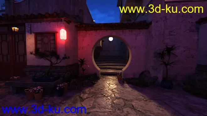 Iray DS Lights - Streets Of Asia 2 By Night模型的图片6