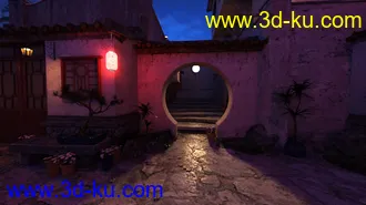 3D打印模型Iray DS Lights - Streets Of Asia 2 By Night的图片