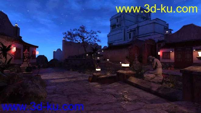 Iray DS Lights - Streets Of Asia 2 By Night模型的图片8