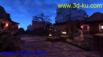3D打印模型Iray DS Lights - Streets Of Asia 2 By Night的图片