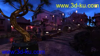 3D打印模型Iray DS Lights - Streets Of Asia 2 By Night的图片