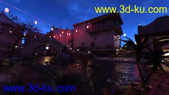 3D打印模型Iray DS Lights - Streets Of Asia 2 By Night的图片