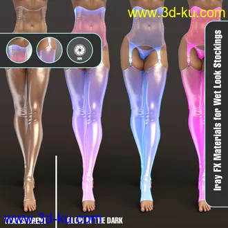 3D打印模型Iray FX Material Addon for Wet Look Stockings的图片