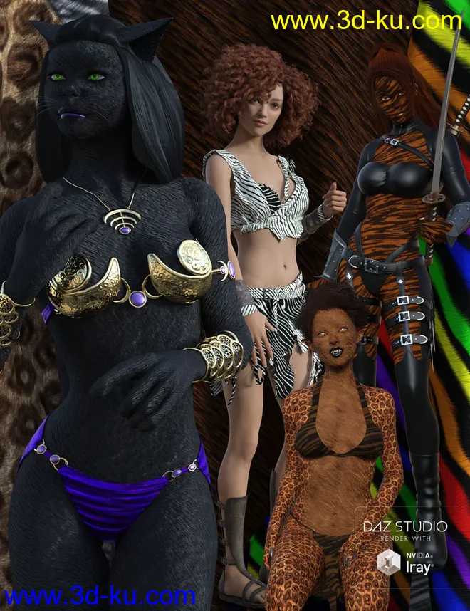 Iray Skintastic Shaders Fur模型的图片1