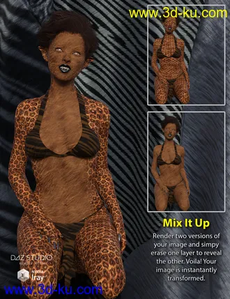 3D打印模型Iray Skintastic Shaders Fur的图片