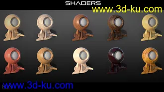 3D打印模型Iray WoodWorx Shaders的图片