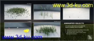 3D打印模型iREAL Animated Add-on for ULTIMATE Grass & Meadow的图片