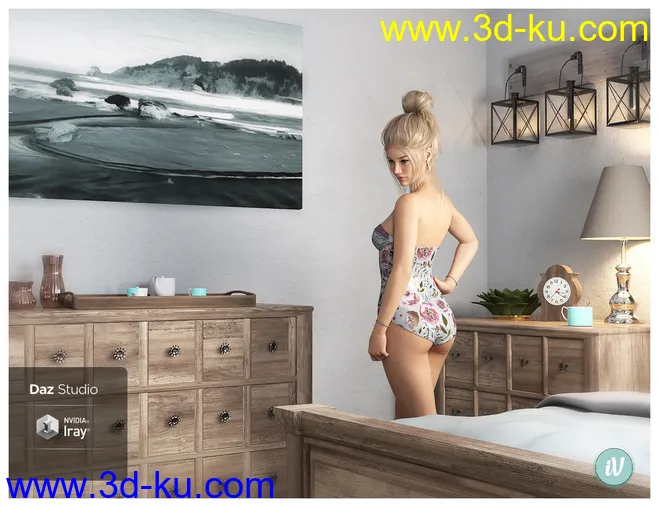 iV Summer Dreams Bedroom模型的图片7