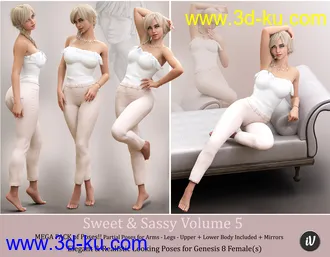 3D打印模型iV Sweet & Sassy Vol. 5 Pose Collection for Genesis 8 Female(s)的图片