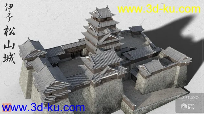 Iyo Matsuyama Castle New Version模型的图片3