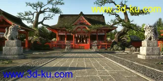 3D打印模型Japanese Shinto Shrine的图片