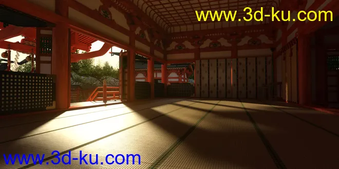 Japanese Shinto Shrine模型的图片6