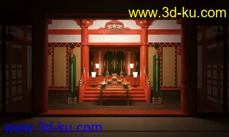 3D打印模型Japanese Shinto Shrine的图片