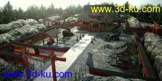 3D打印模型Japanese Shinto Shrine的图片