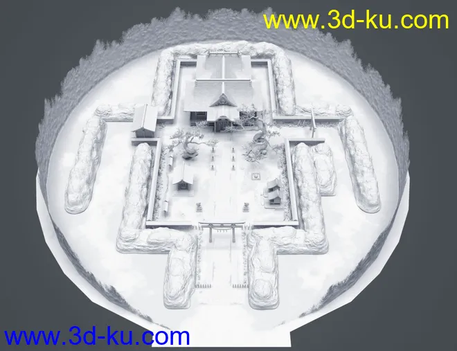 Japanese Shinto Shrine模型的图片14