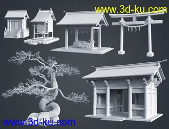 3D打印模型Japanese Shinto Shrine的图片
