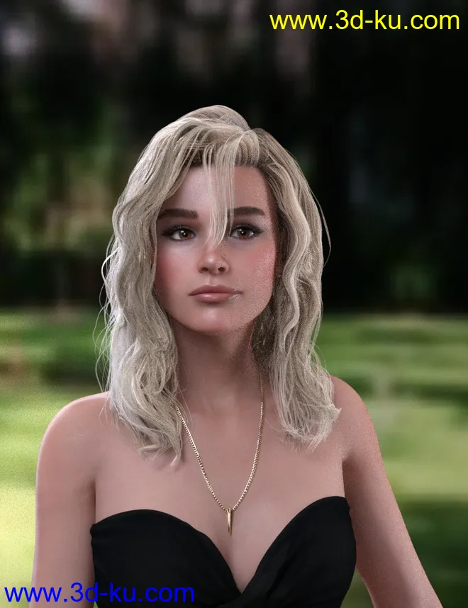 Jenny Wild Summer Hair for Genesis 8 female模型的图片1