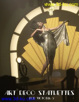 3D打印模型Jepe's Art Deco Statuettes for Victoria 8的图片