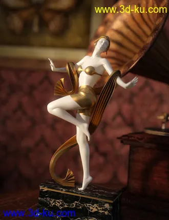 3D打印模型Jepe's Art Deco Statuettes for Victoria 8的图片