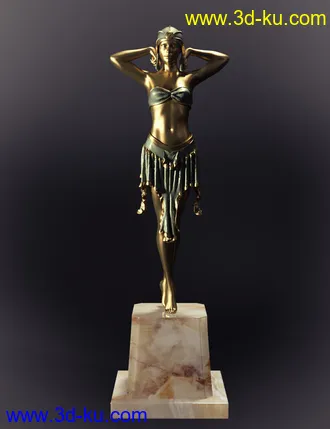 3D打印模型Jepe's Art Deco Statuettes II for Victoria 8的图片