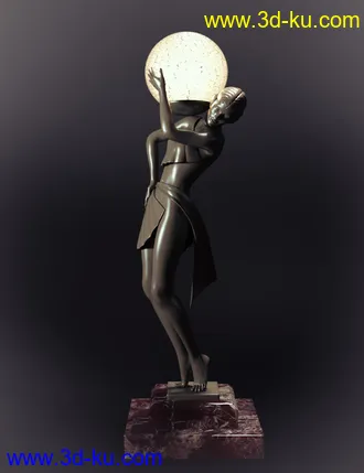 3D打印模型Jepe's Art Deco Statuettes II for Victoria 8的图片