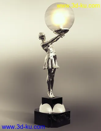 3D打印模型Jepe's Art Deco Statuettes II for Victoria 8的图片