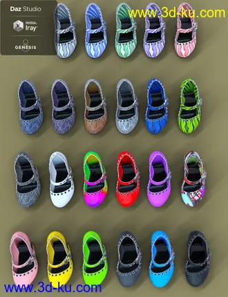 3D打印模型Jiwoo Punk Heel for Genesis 8 Female(s)的图片