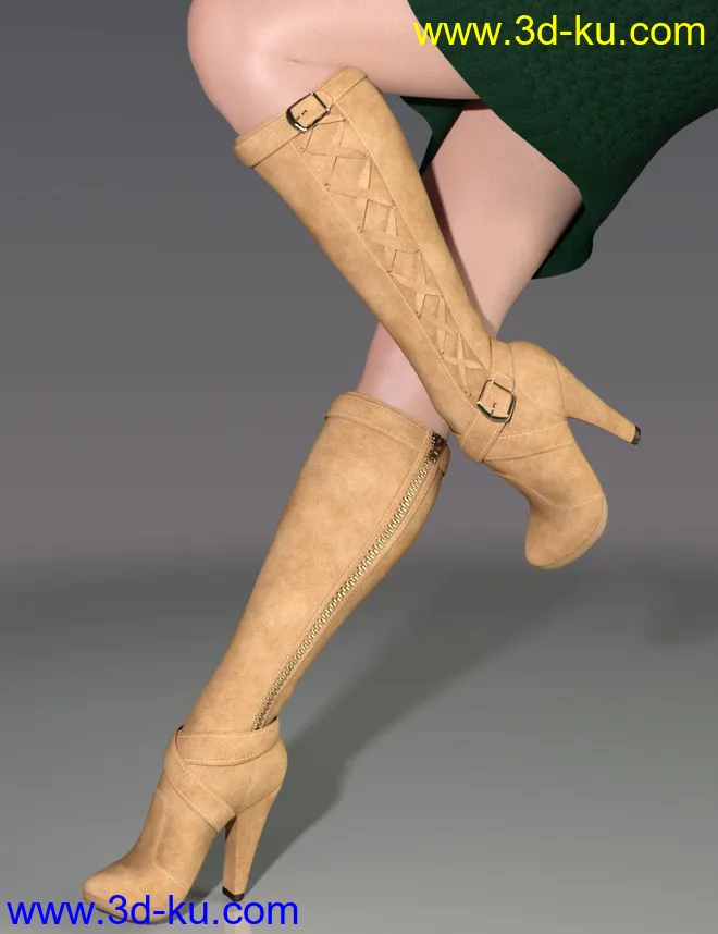 Joey Boots for Genesis 8 Female(s)模型的图片1
