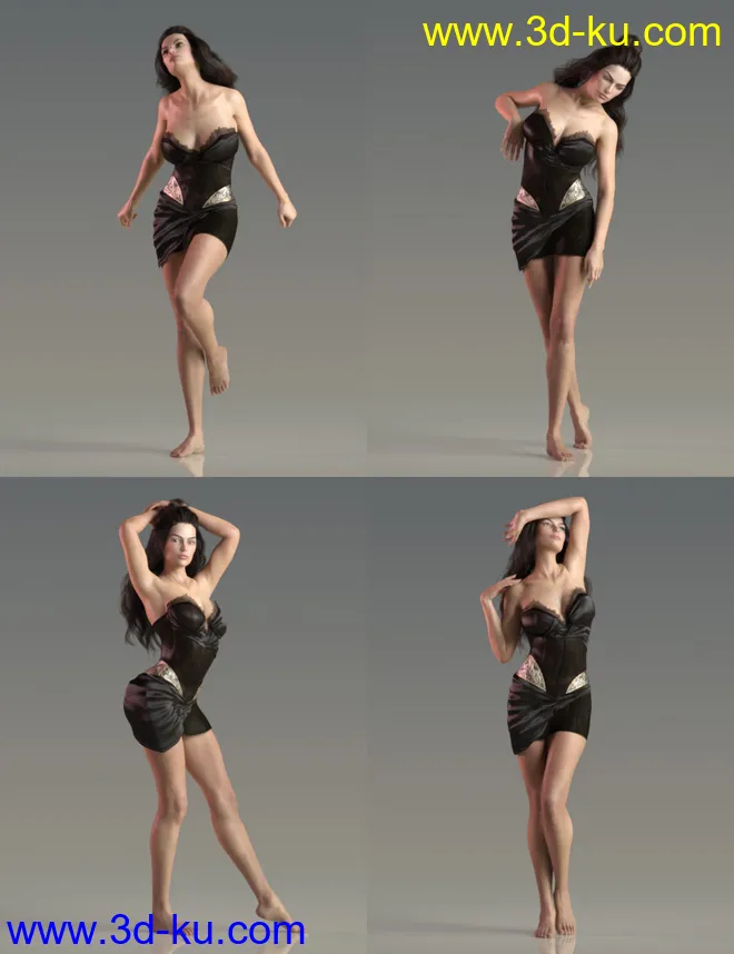 JP Doris Curtain - Poses and Prop for Victoria 8模型的图片4