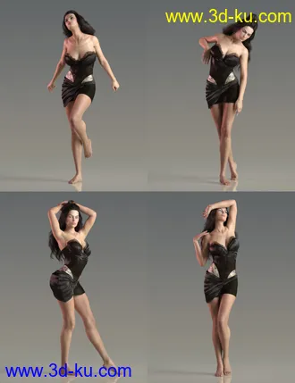 3D打印模型JP Doris Curtain - Poses and Prop for Victoria 8的图片