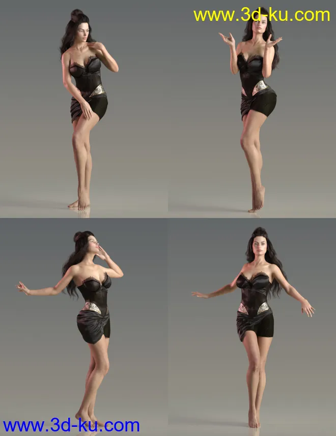 JP Doris Curtain - Poses and Prop for Victoria 8模型的图片5