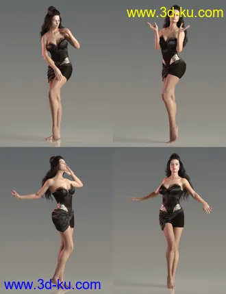 3D打印模型JP Doris Curtain - Poses and Prop for Victoria 8的图片
