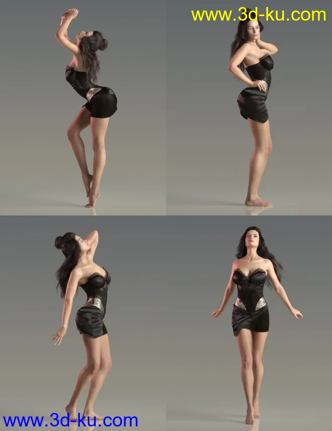 JP Doris Curtain - Poses and Prop for Victoria 8模型的图片6