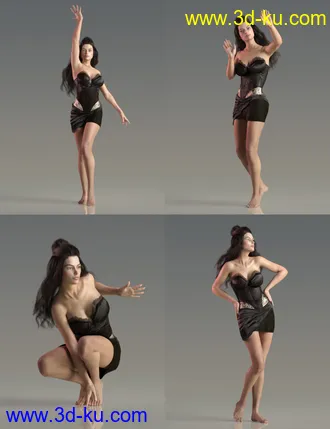 3D打印模型JP Doris Curtain - Poses and Prop for Victoria 8的图片