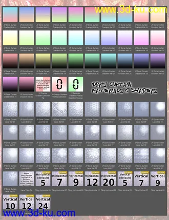 3D打印模型JP Doris Curtain - Poses and Prop for Victoria 8的图片